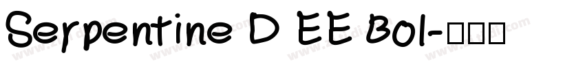 Serpentine D EE Bol字体转换
